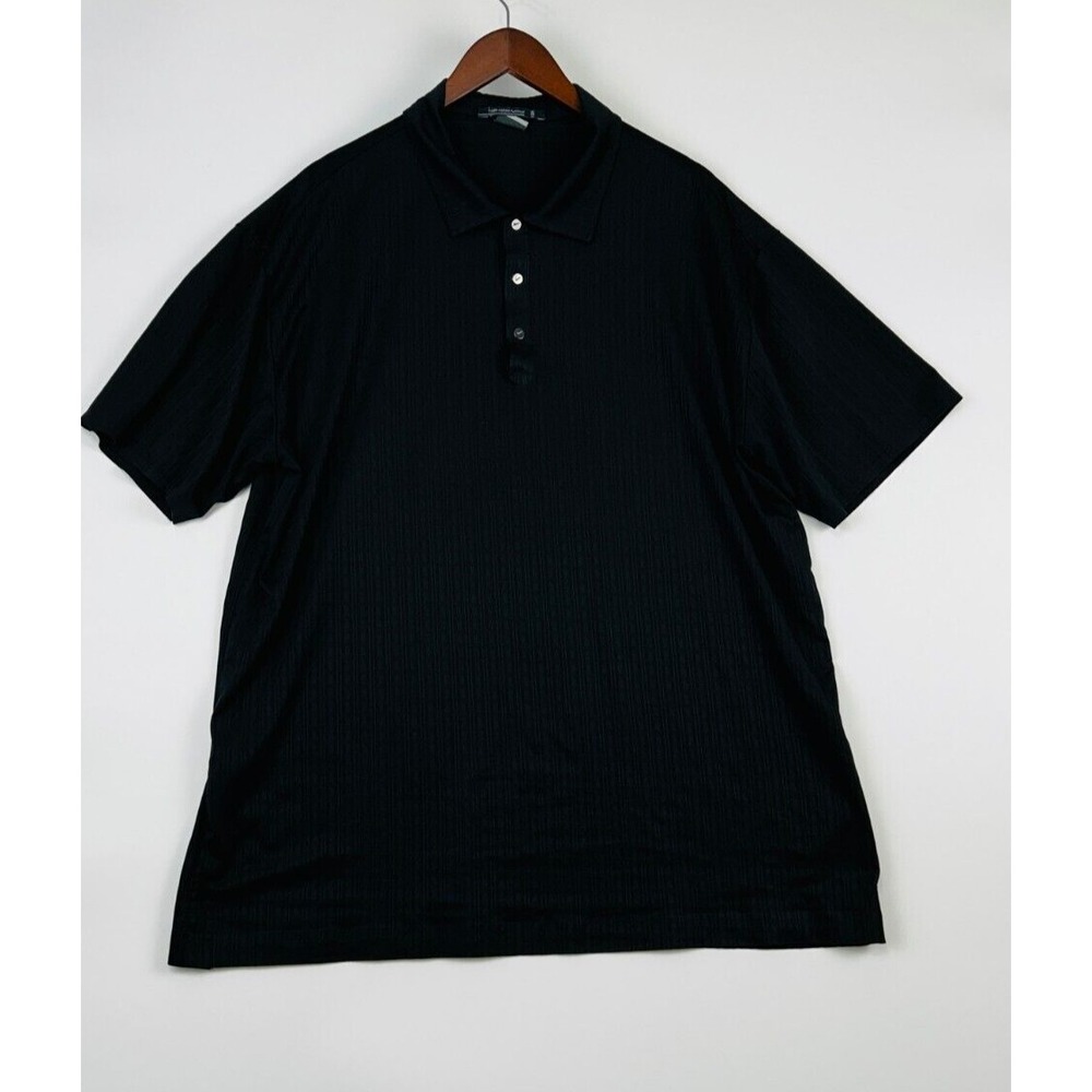 Nike Mens Tiger Woods Shirt XXL Black Short Sleeve Platinum Golf‎ Performance
